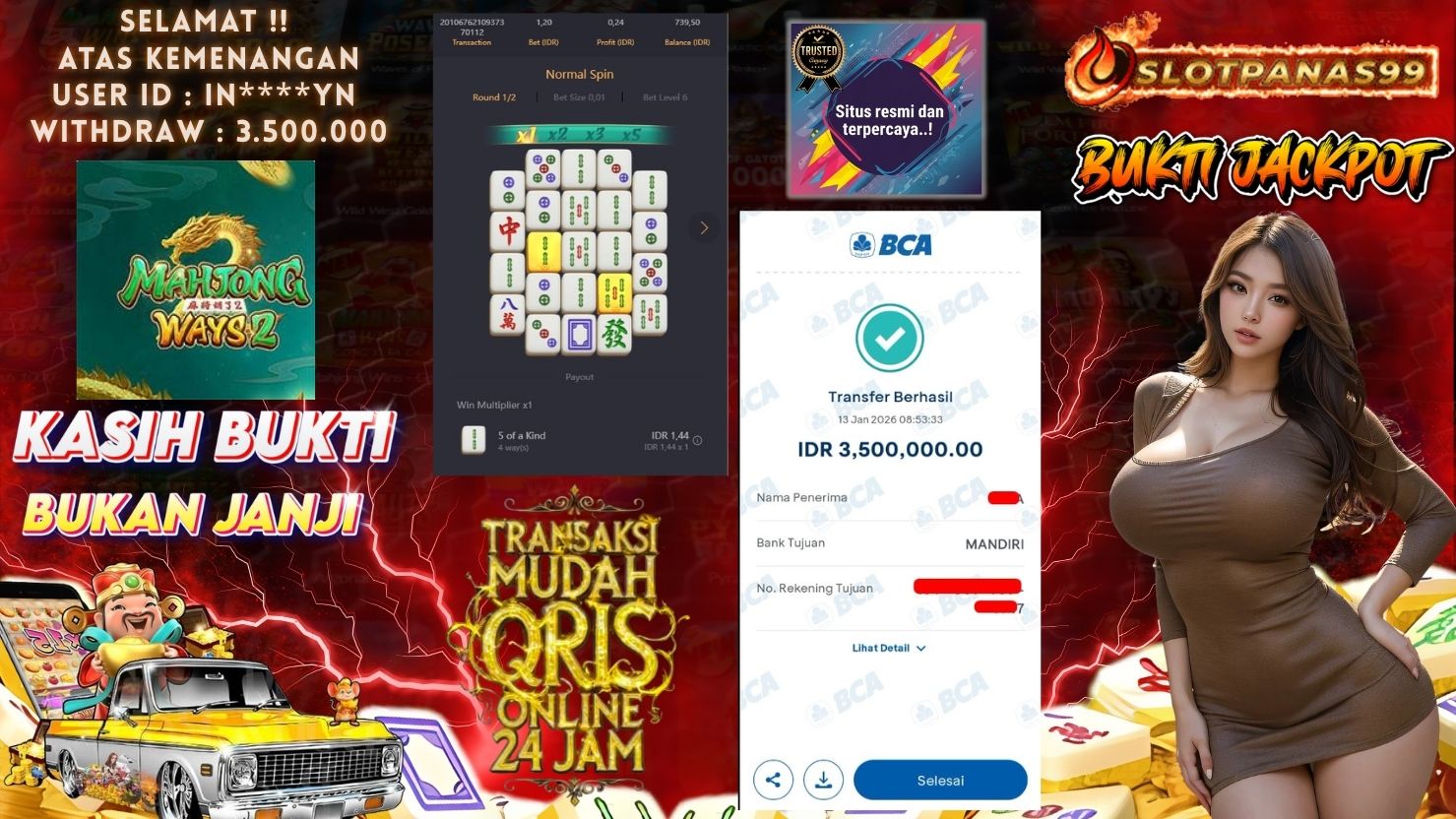 SLOTPANAS99 JACKPOT SLOT MAHJONG WAYS 2